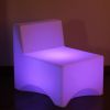 Set of 2 LED Lighted Color Changing Outdoor Patio Lounge Chairs with Remote - Multi Lights
