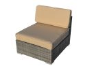 Panama Outdoor Brown Wickers Sectional Patio Set