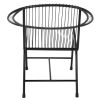 Veranda Metal Wire Chair, Black Filigree