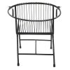 Truckee Metal Wire Chair, Black with Arms