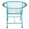 Brooklyn Metal Wire Chair, Blue