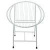 Veranda Metal Wire Chair, White Filigree