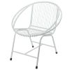 Veranda Metal Wire Chair, White Filigree