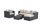 Trudy Wicker 4-piece Rattan Outdoor Patio Furniture Set