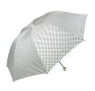 Light Green Dots Automatic Compact Umbrella Patio Umbrella