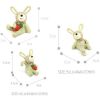Set of 3 Naughty Rabbit Figurines for Pot Plant, Plant Decor