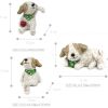 Set of 3 Cartoon Dog Figurines for Pot Plant, Mini Statues