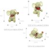 Set of 3 Creative Lovely Cartoon Elephant  Figurines for Pot Plant, Plant Decor