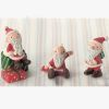 Set of 3 Santa Clause Figurines for Pot Plant, Plant Decor