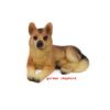Set of 3 Lovely Mini Dogs German Shepard  Figurines for Pot Plant
