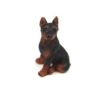Set of 3 Mini Doberman Pinscher Figurines for Pot Plant, Plant Decor