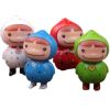 Set of 4 Creative Pretty Lovely Little Girls Figurines for Pot Plant 3.5CM