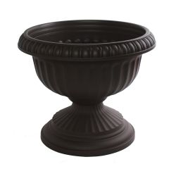 Bloem 12in Grecian Urn Black, 12 pack
