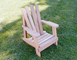 Cedar Child Size Wide Slat Adirondack Chair