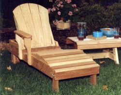 Cedar Adirondack Chaise Lounge