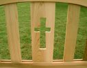 5' Cedar Holy Cross Garden Bench