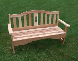 2' Cedar Keyway Garden Bench