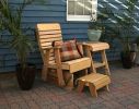 Cedar Twin Ponds Rocking Glider Chair Set