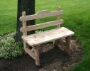 3' Cedar Tab Back Bench