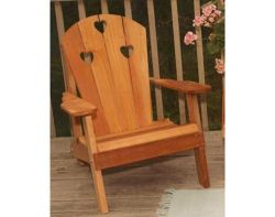 Cedar Country Hearts Adirondack Chair