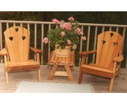 Cedar Country Hearts Adirondack Chair Collection