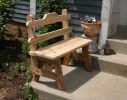 6' Cedar Tab Back Bench