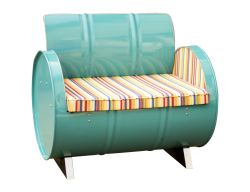 Drum Works Furniture Home Office Topsail Armchair Multi/Turquoise