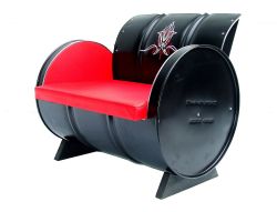 Deuce Armchair Black/Red