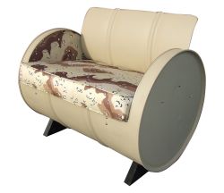 American Warrior Military Camo Armchair Mat Tan