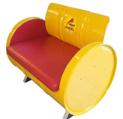 Drum Works Furniture Home Office Gilmore Gasoline Armchair -Yellow