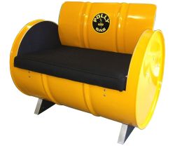 Drum Works Furniture Home Office Polly Gas Arm Chair -Yellow