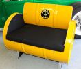 Drum Works Furniture Home Office Polly Gas Arm Chair -Yellow