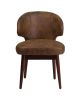 Flash Furniture Comfort Back Series Bomber Jacket Microfiber Reception-Lounge-Office Chair with Walnut Legs