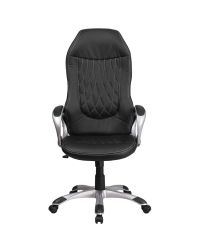 Flash Furniture High Black Vinyl Executive Swivel Office Modern Chair