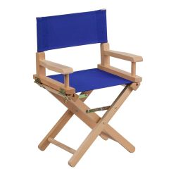 Flash Furniture Kid Size Directors Chair in Blue
