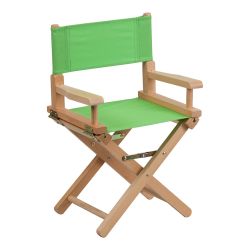 Flash Furniture Kid Size Directors Chair in Green