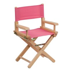 Flash Furniture Kid Size Directors Chair in Pink