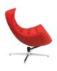 Flash Furniture Home Indoor Red Leather Swivel Cocoon Chair