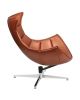 Flash Furniture Home Indoor Copper Leather Swivel Cocoon Chair
