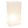 Plastic Luminaria Lanterns- White- 12ct