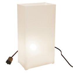 Electric Luminaria Kit- White- 10 Count