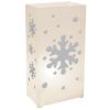 Plastic Luminaria Lanterns- Snowflake- 12ct