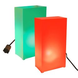 Electric Luminaria Kit- Red & Green- 10 Count