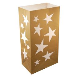 Flame Resistant Luminaria Bags- Stars- 12ct