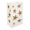 Plastic Luminaria Bags -Stars- 12ct