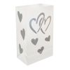 Plastic Luminaria Bags- Hearts- 12ct