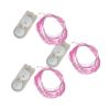 Battery Operated Mini String Lights- Pink- 3 Count