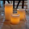 Remote Control LED Wax Candles- Round- 3ct
