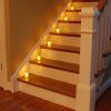 Flickering Mini Pillar Lights - Amber 6ct