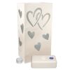 Candle Luminaria Kit- Hearts- 12ct